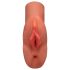 PDX Double Stroker - 2in1 elutru masturbaator (tume naturaalne)
