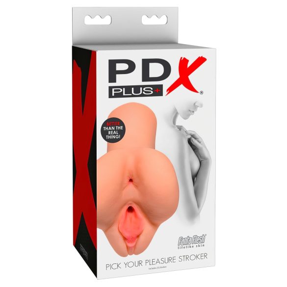 PDX Pick Your Pleasure - 2in1 realistlik masturbaator - naturaalne