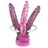 Icicles nr. 86 - roosa peenisekujuline klaasdildo