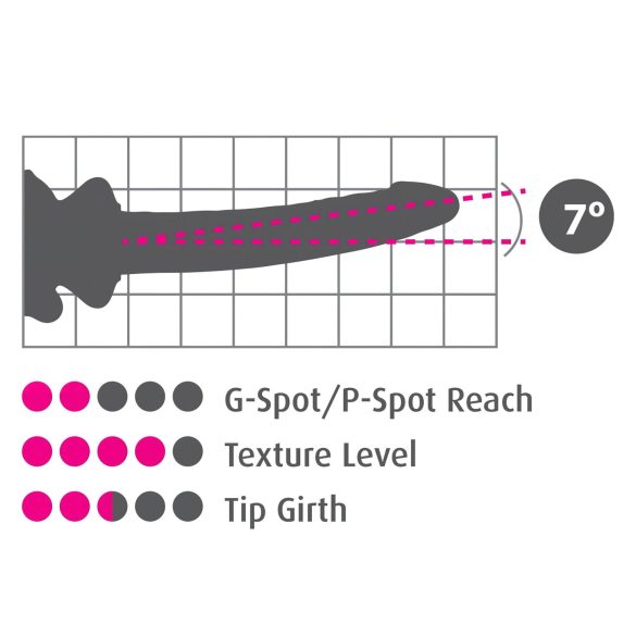 Icicles No. 86 - klaasist dildos peenisega - roosa