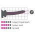 Icicles nr. 86 - roosa peenisekujuline klaasdildo