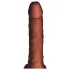 King Cock Plus 7,5 - munanditega vibreeriv dildo - pruun