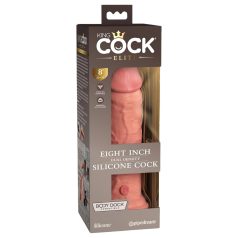   King Cock Elite 8 - realistlik dildos imukupuga 20cm - naturaalne