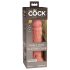 King Cock Elite 8 - realistlik dildos imukupuga 20cm - naturaalne