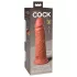 King Cock Elite 8 - iminapaga dildo 20cm - tume naturaalne