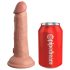 King Cock Elite 6 - iminapaga vibraator (15cm) - naturaalne