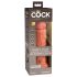 King Cock Elite 8 - elutru dildo 20cm (tume naturaalne)