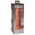 King Cock Elite 8 - elutru dildo 20cm (tume naturaalne)