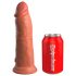 King Cock Elite 8 - elutru dildo 20cm (tume naturaalne)