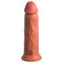 King Cock Elite 8 - elutru dildo 20cm (tume naturaalne)