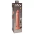 King Cock Elite 9 - vibraator iminapaga 23 cm - naturaalne