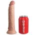 King Cock Elite 9 - iminapaga vibraator 23cm - naturaalne