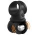 King Cock Crown Jewels - must vibratsioonitega peeniserõngas (must)
