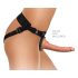 King Cock Elite Mugav Kinnitusalus - pruun strap-on püksikute komplekt