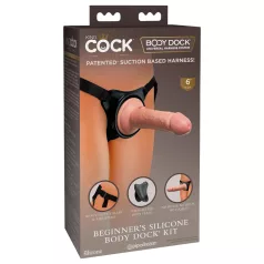   King Cock Elite Beginner's - strap-on dildo - naturaalne