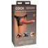 King Cock Elite Comfy - rihmaga kinnitatav dildo (tume naturaalne)
