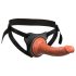 King Cock Elite Comfy - rihmaga kinnitatav dildo (tume naturaalne)