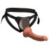 King Cock Elite Comfy - rihmaga kinnitatav dildo (tume naturaalne)