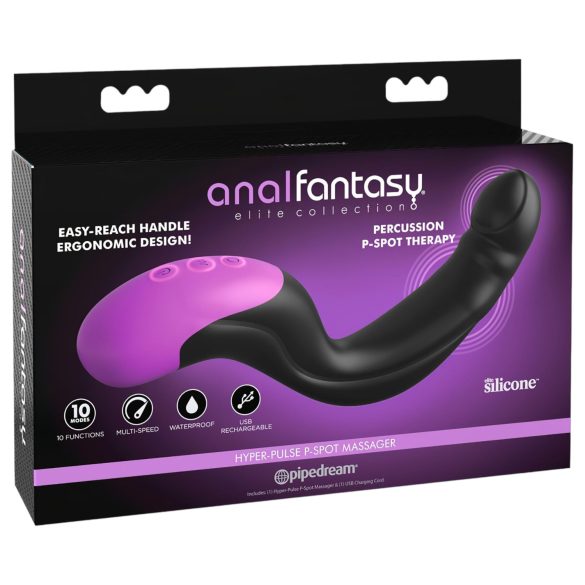 Anal Fantasy - prostaatavibraator pulssiv funktsiooniga must