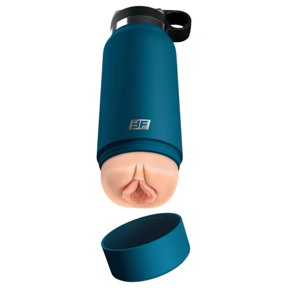 PDX - Fuck Flask Private Pleaser - kunstvagiin joogipudelis (sinine-naturaalne)