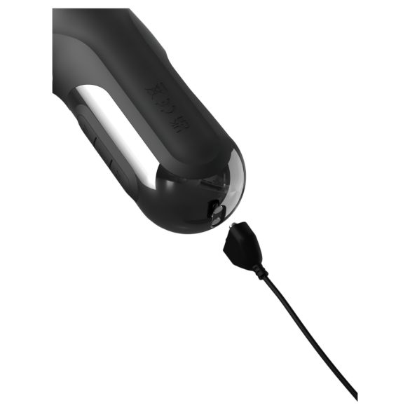 Fetish - lükkev vibraator 3 mootoriga - must