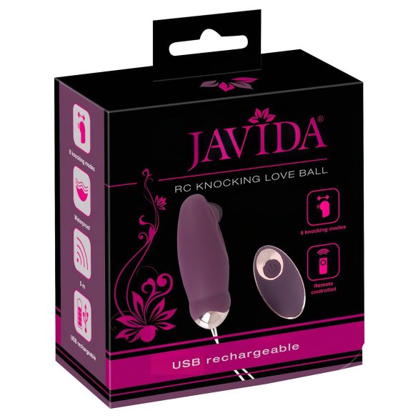 Javida - vibro-muna kaugjuhtimisega pulsiline - lilla