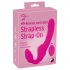 Strepless Strap-On - kinnita ja naudi vibreerivat elamust (roosa)