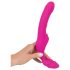 Strepless Strap-On - kinnita ja naudi vibreerivat elamust (roosa)