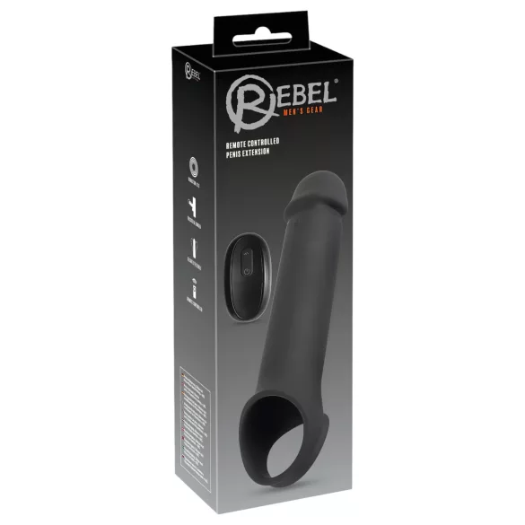 Rebel - akuga vibreeriv peenisehülss - must