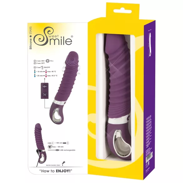 SMILE Soft - kliitorivibraator - soojendusega, akuga - lilla
