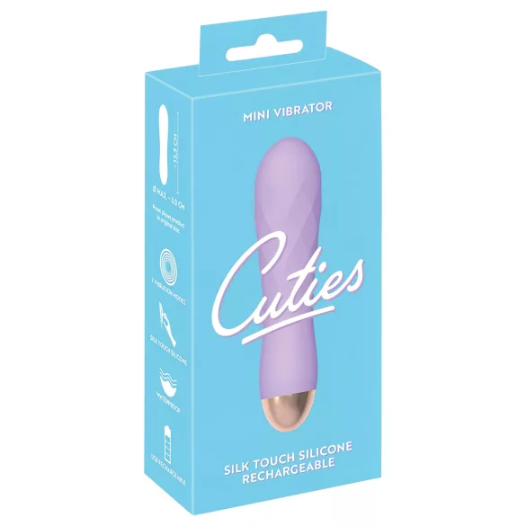 Cuties Mini - laetav vee- ja pritsmekindel vibraator - lilla