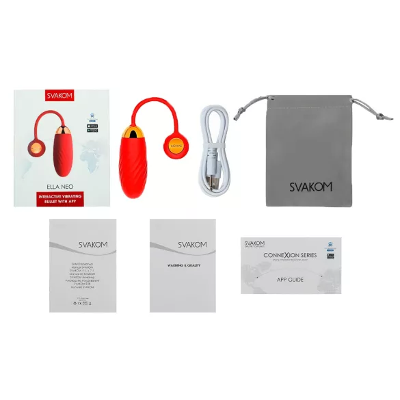 Svakom Ella Neo - vibromuna juhtmevaba - punane