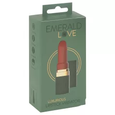 Emerald Love - akuga, veekindel huulepulgavibraator (punane)