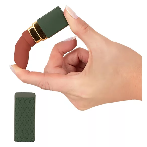 Emerald Love - akuga, veekindel huulepulgavibraator (punane)