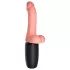 King Cock Plus 6,5 - peenisvibraator munanditega - naturaalne