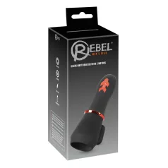 Rebel - akuga vibraator meestele - 2 mootorit - must