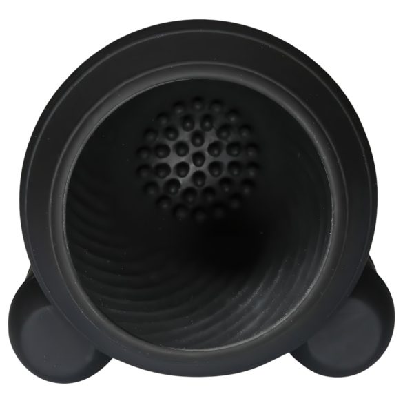 Rebel - akuga vibraator meestele - 2 mootorit - must