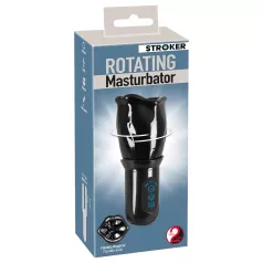 STROKER - pöörlev masturbator meestele - akuga, must