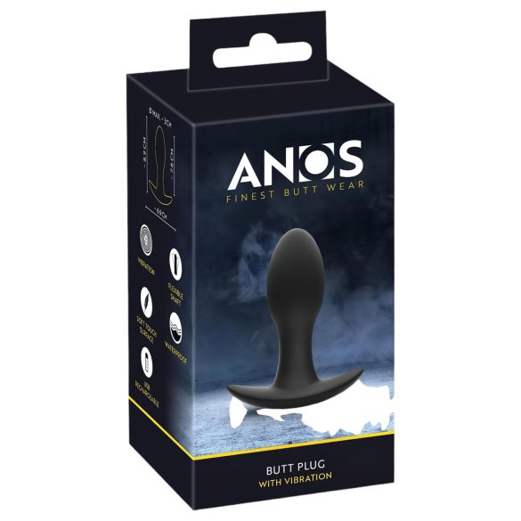ANOS - laetav, veekindel eesnäärme vibraator (must)