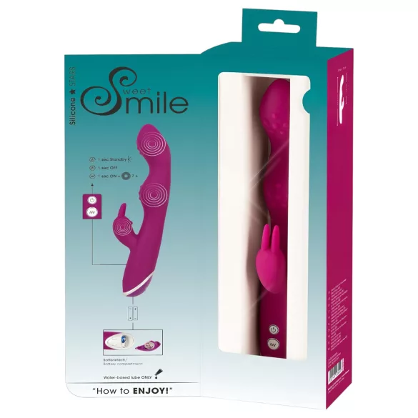 Smile - vibraator A- ja G-punktile painduva kliitorivarrega lilla