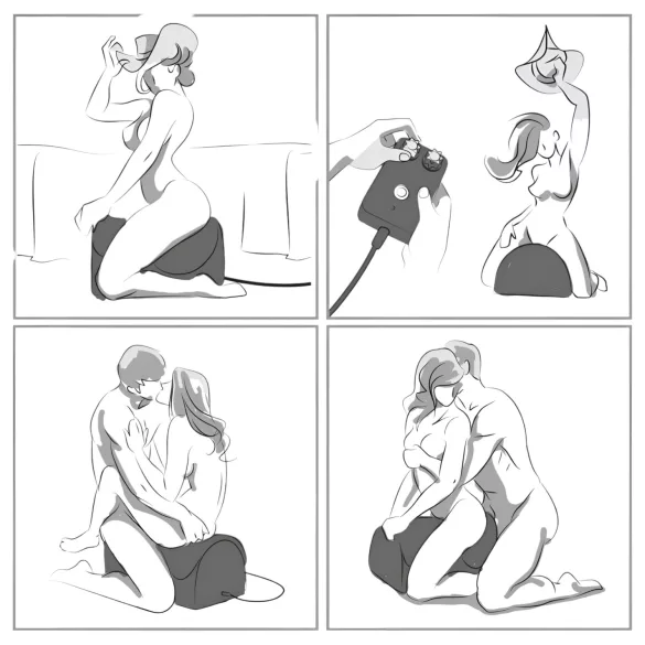 The Cowgirl - ratsutamismasin - rodeo seksimasin - must