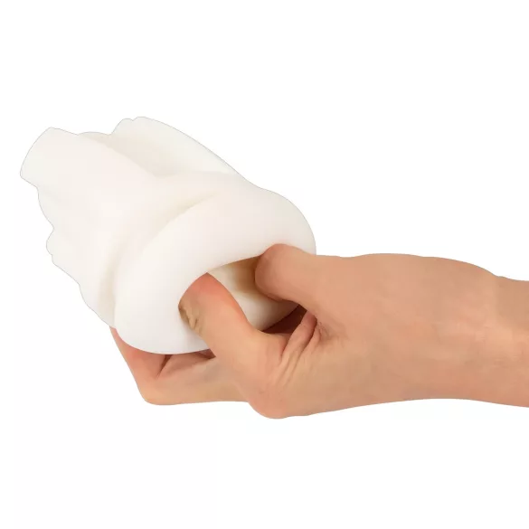 WYNE 02 - akulaetav vibreeriv imemasturbaator - must-valge