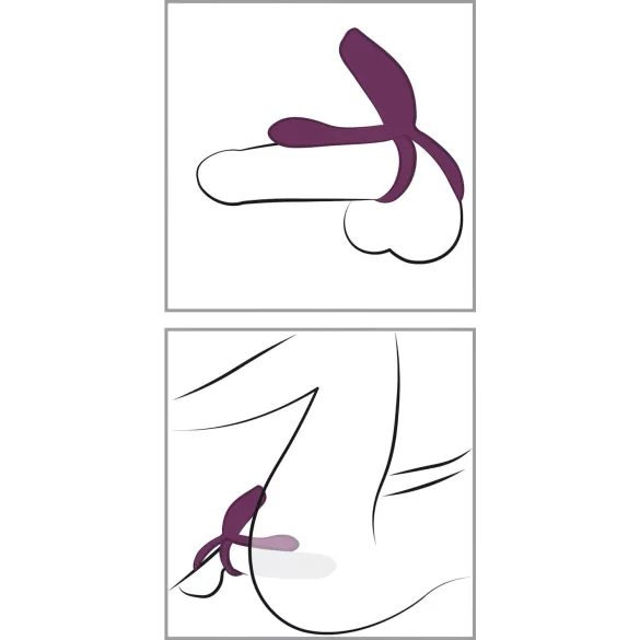 Couples Choice - vibreeriv peenisrõngas - juhtmevaba, akuga - lilla