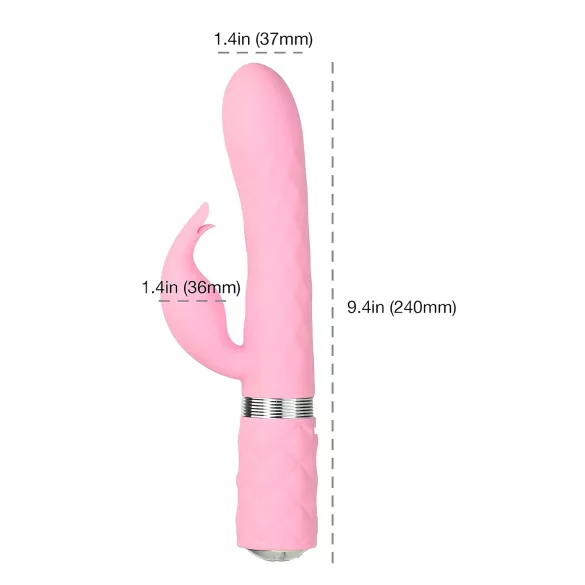 Pillow Talk Lively - akuga kliitorivarrega vibraator (roosa)
