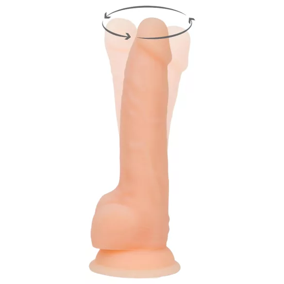 Naked Addiction - pöörlev vibraator - 20 cm - naturaalne