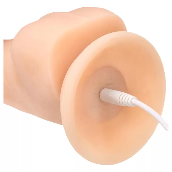 Naked Addiction - pöörlev vibraator - 20 cm - naturaalne