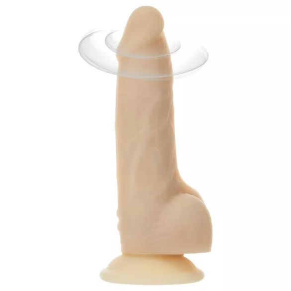 Naked Addiction Rotating 7 - pöörlev vibraator (18 cm) - naturaalne
