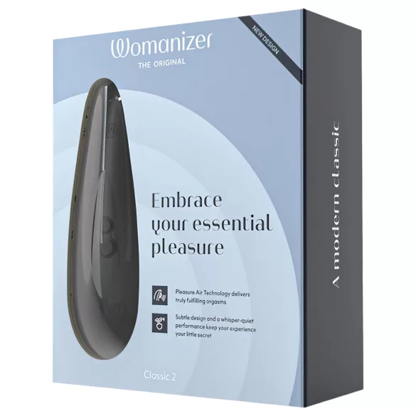 Womanizer Classic 2 - kliitoristimulaator õhulainetega - must - akuga