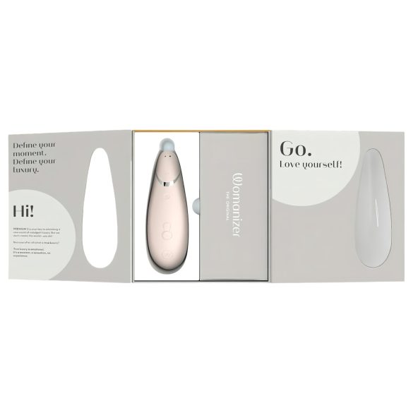 Womanizer Premium 2 - õhuimpulsi klitoristimulaator - valge