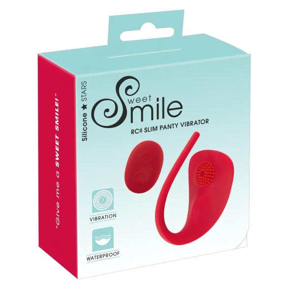 SMILE Õhuke Akuvibraator - juhtmevaba kliitorimasseerija (punane)